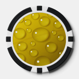 Gelbwassertropfen Hintergrund Pokerchips