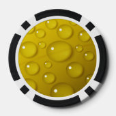 Gelbwassertropfen Hintergrund Pokerchips (Rückseite)