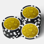Gelbwassertropfen Hintergrund Pokerchips (Stapel)