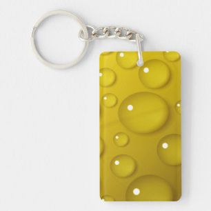 Gelbwassertropfen Hintergrund Schlüsselanhänger