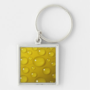 Gelbwassertropfen Hintergrund Schlüsselanhänger