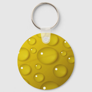 Gelbwassertropfen Hintergrund Schlüsselanhänger