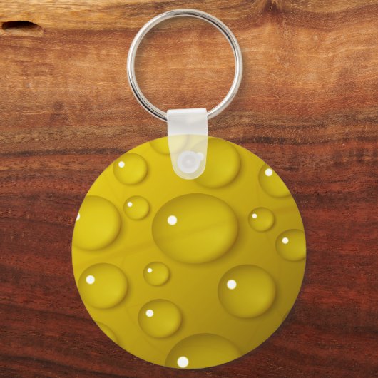 Gelbwassertropfen Hintergrund Schlüsselanhänger (Vorderseite)