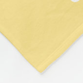 Gelbweide mit Monogramm Fleecedecke (Ecke)