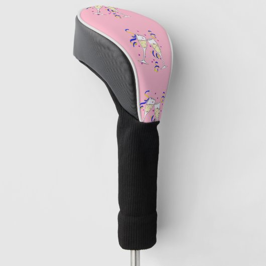 Gelbwein in Rosa Golf Headcover (angewinkelt)