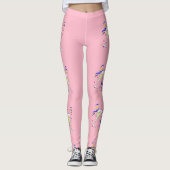 Gelbwein in Rosa Leggings (Vorderseite)