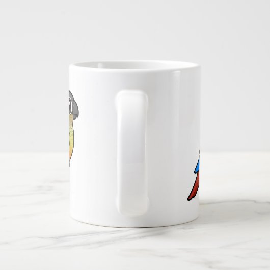 Gelbwein Jumbo-Tasse (Rückseite)