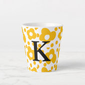 Gelbweiße Bläschen-Bläschen-Muster Milchtasse (Vorderseite)