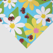 Gelbweiße Blume Roter Käfer Seidenpapier (Ausschnitt)