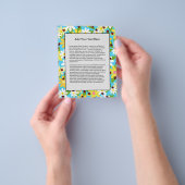 Gelbweiße Blume Roter Ladybug Käfer Flyer (Gruppe)