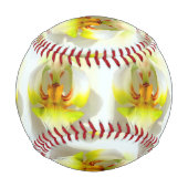 Gelbweiße Orchideen schließen Thunder_Cove Baseball (Rückseite)