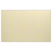 Gelbweiße Polka-Punkte Muster Stoff (Yard (91,4 cm))