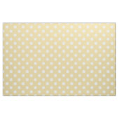 Gelbweiße Polka-Punkte Muster Stoff (Fat Quarter (45,7 x 55,9 cm))