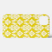 Gelbweiße Vintage Damaskusmuster Case-Mate iPhone Hülle (Rückseite (Horizontal))