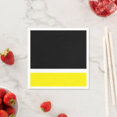 Gelbweißer Farbblock Serviette (Beispiel)