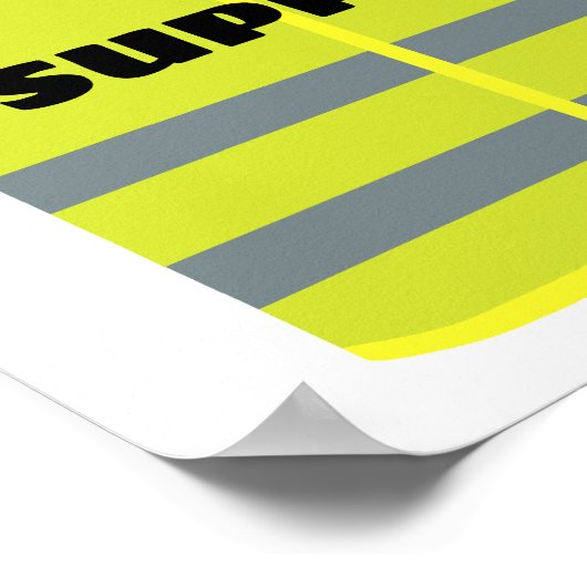 Gelbwesten Poster (Ecke)