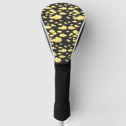 Gelbwolkenmuster Golf Headcover (Vorderseite)
