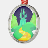 Gelbziegelstraße Silbernes Ornament (Links)