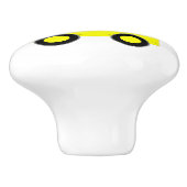 Gelbzug-Design individuell Keramikknauf (Seitenansicht)