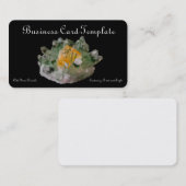 Gelbzw. grüner Quarzglas Visitenkarte (Vorne/Hinten)