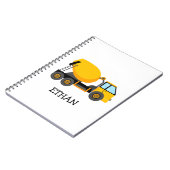 Gelbzw. Zement-Mischpult Individuelle Name Notizblock (Linke Seite)