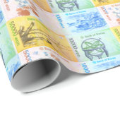 Geld 돈 koreanische Währung #2 Wrapping Paper Geschenkpapier (Rolleneckpunkt)