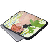 Geld auf ihrem Verstand Laptopschutzhülle (Vorne Knopf)