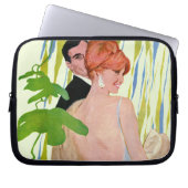 Geld auf ihrem Verstand Laptopschutzhülle (Vorderseite)