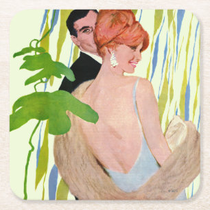 Geld auf ihrem Verstand Rechteckiger Pappuntersetzer