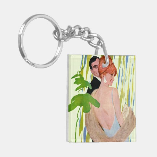 Geld auf ihrem Verstand Schlüsselanhänger (Vorderseite links)