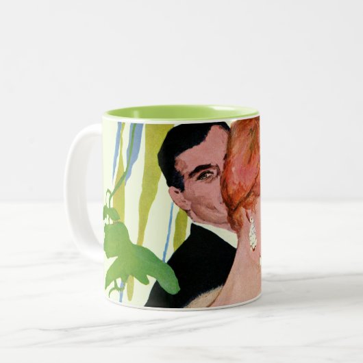 Geld auf ihrem Verstand Zweifarbige Tasse (Vorderseite Links)