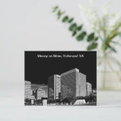 Geld auf Main, Richmond Virginia Postkarte (Stehend Vorderseite)