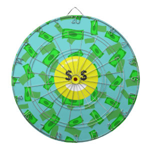 Geld-augen-Emoji Dartscheibe