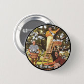 Geld-Baum-Knopf groß Button (Vorne & Hinten)