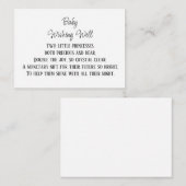 Geld-Beitrag-Baby wünscht gut Begleitkarte (Vorne/Hinten)