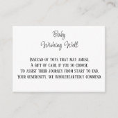 Geld-Beitrag-Baby wünscht gut Begleitkarte (Vorderseite)