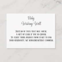 Geld-Beitrag-Baby wünscht gut