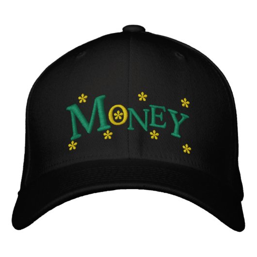 GELD BESTICKTE BASEBALLKAPPE (Vorderseite)
