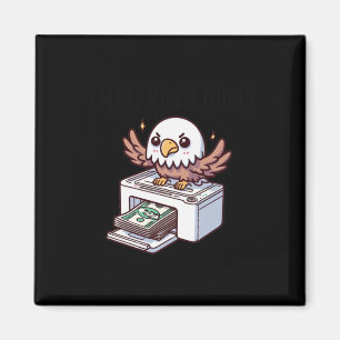 Geld bewegen Adlersticker machen Magnet