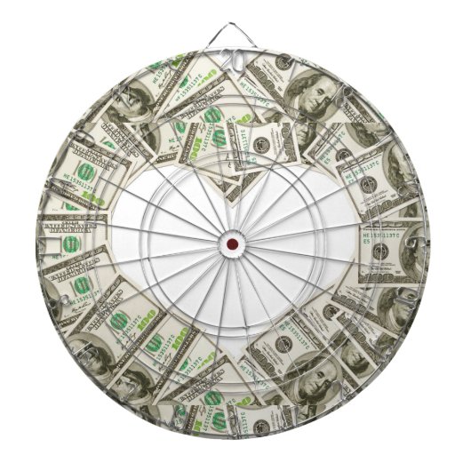 Geld Dartboard Dartscheibe (vorne)