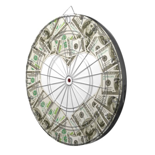 Geld Dartboard Dartscheibe (Vorderseite rechts)
