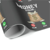 Geld, das Unternehmen Gangster Unternehmer reich Geschenkpapier (Rolleneckpunkt)