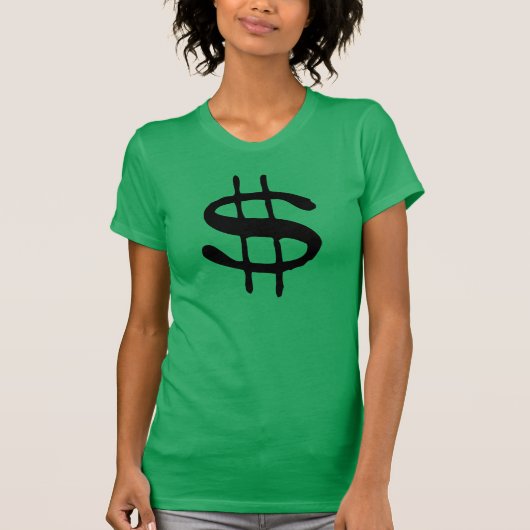 Geld-Dollar-Zeichen-T - Shirt (Vorderseite)