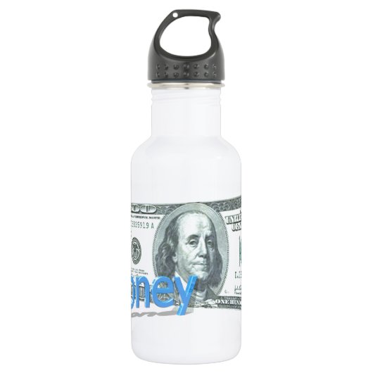 Geld Edelstahlflasche (Vorderseite)