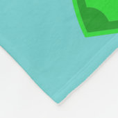 Geld-Emoji-Decke Fleecedecke (Ecke)