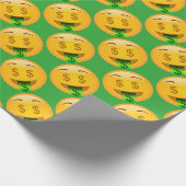 Geld Emoji Geschenkpapier (Ecke)
