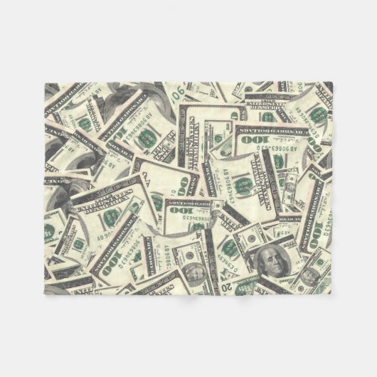 Geld Fleecedecke (Vorderseite (Horizontal))