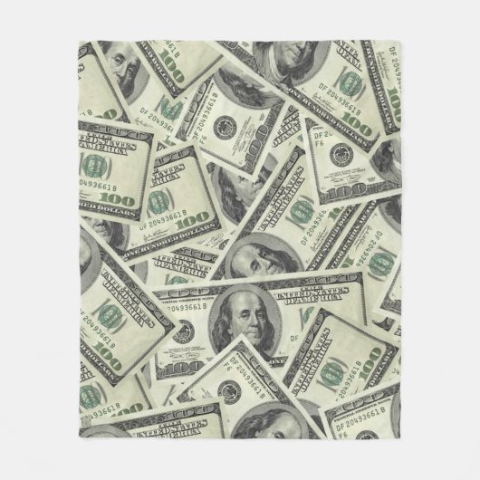 Geld Fleecedecke (Vorderseite)
