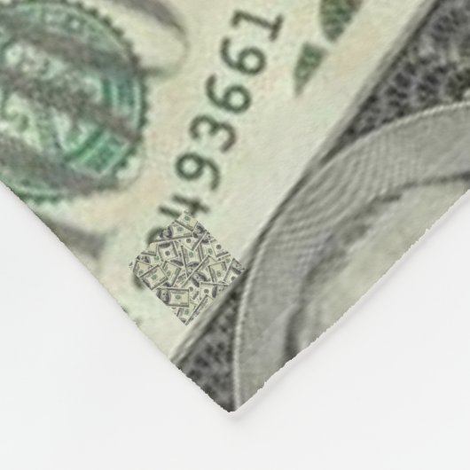 Geld Fleecedecke (Ecke)