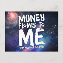 Geld fließt in mein Gesetz der Anziehung